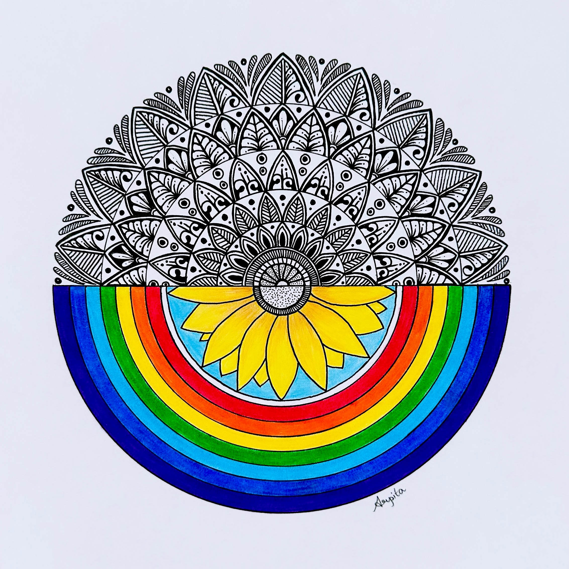 rainbow mandala