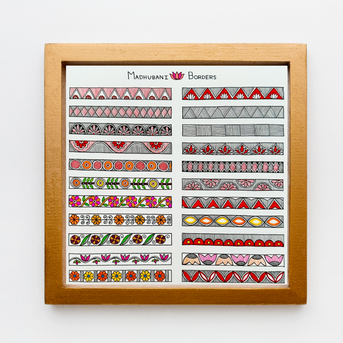 madhubani borders framed