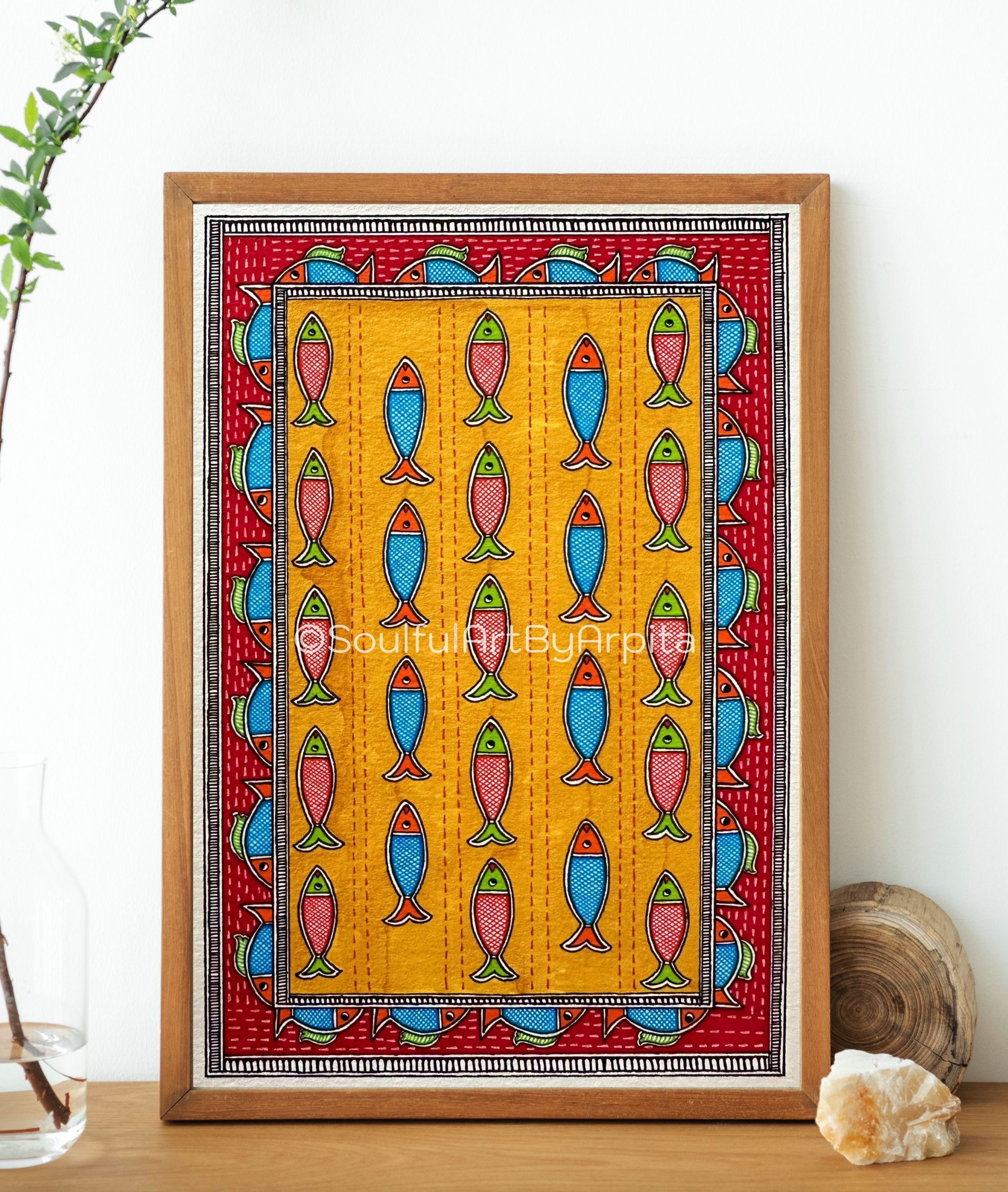 madhubani school of fish