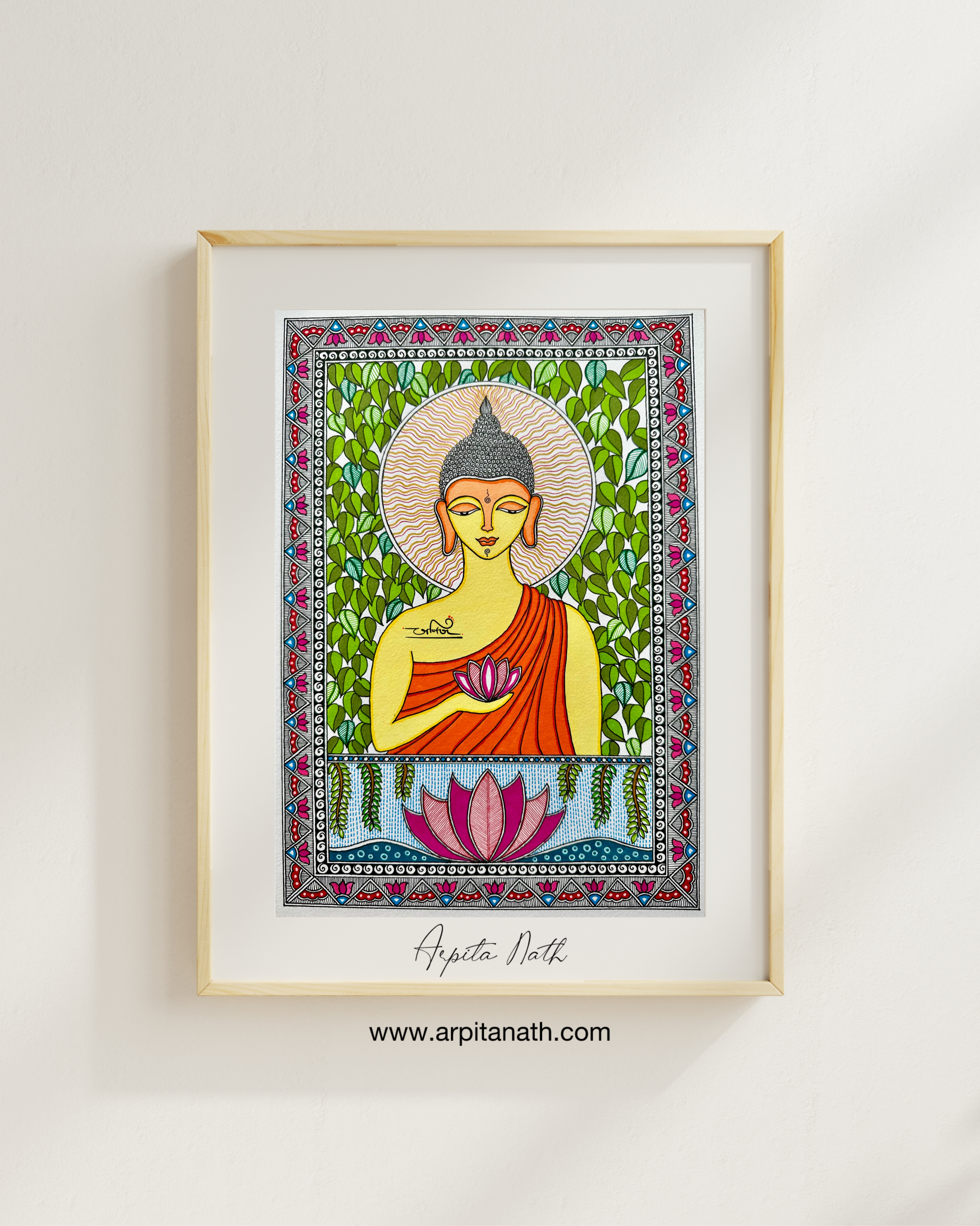 lord buddha Arpita Nath madhubani1