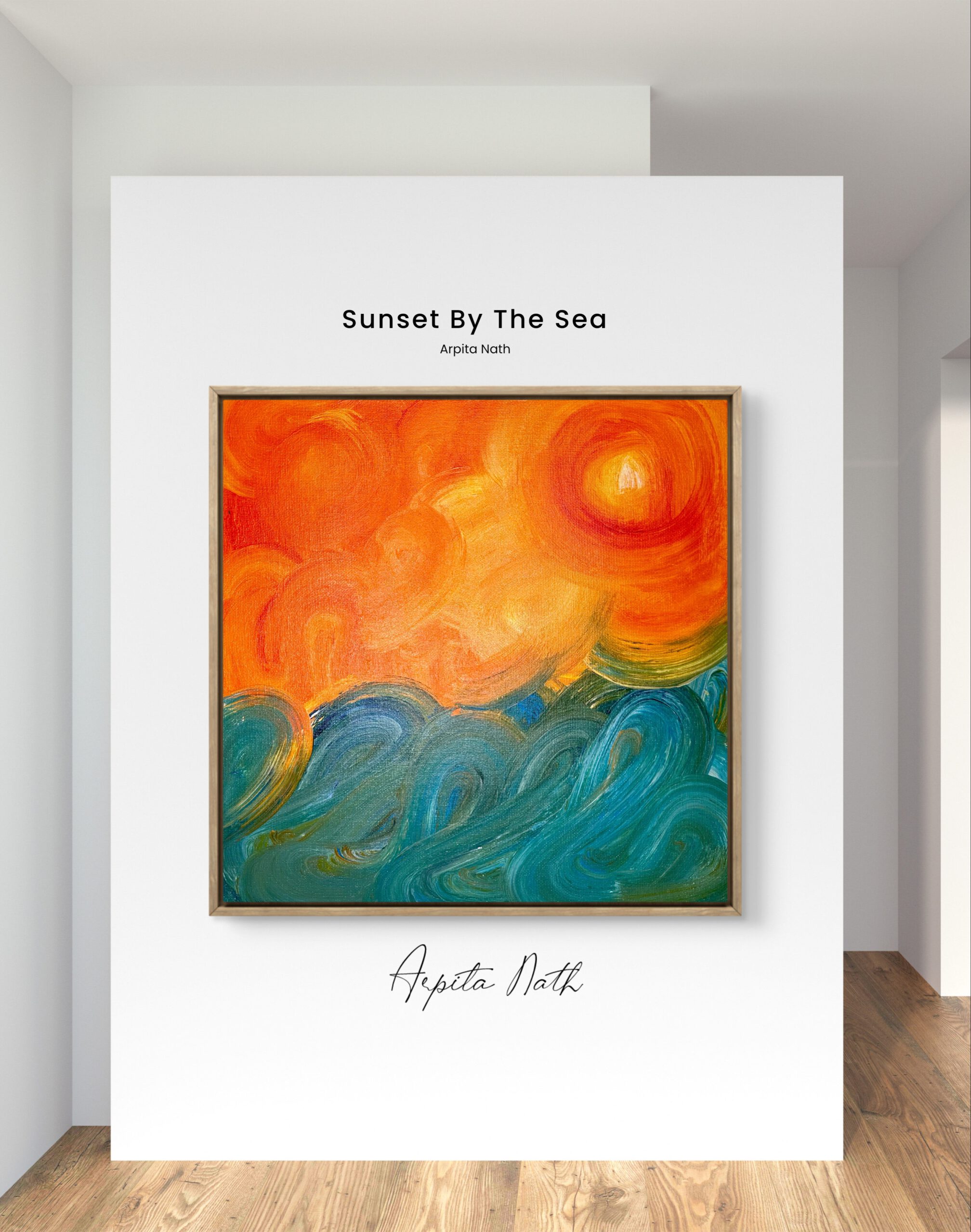 waves acrylic painting