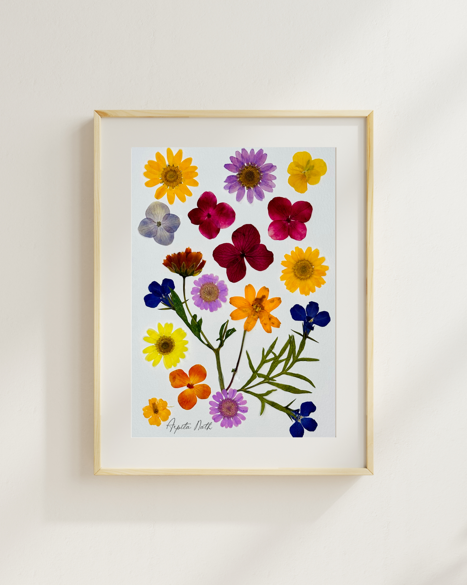 vibrant pressed-flower-art